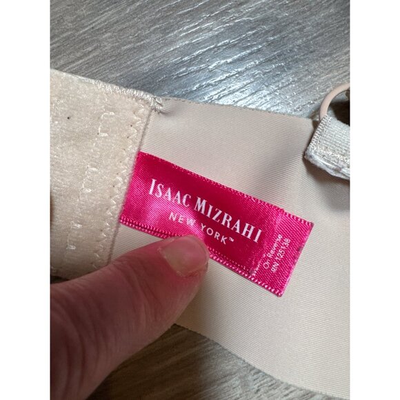 Isaac Mizrahi Beige Underwire Bra 40C With Adjustable Straps & Hook Closure Comf - Picture 5 of 9